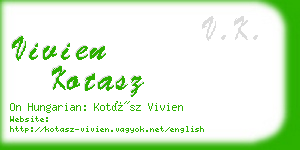 vivien kotasz business card